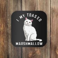 I Love My Toasted Marshmallow Flame Point Siamese Cat (1) Coaster