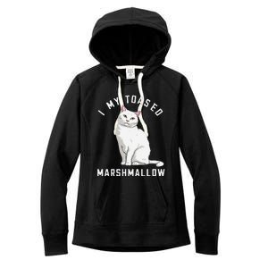 I Love My Toasted Marshmallow Flame Point Siamese Cat (1) Women's Fleece Hoodie