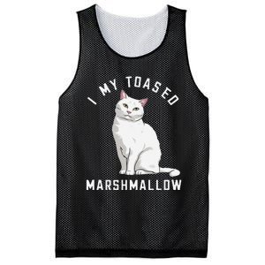 I Love My Toasted Marshmallow Flame Point Siamese Cat (1) Mesh Reversible Basketball Jersey Tank