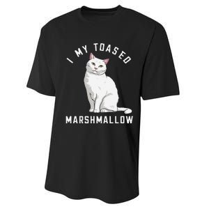 I Love My Toasted Marshmallow Flame Point Siamese Cat (1) Performance Sprint T-Shirt