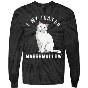 I Love My Toasted Marshmallow Flame Point Siamese Cat (1) Tie-Dye Long Sleeve Shirt