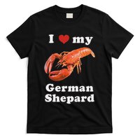I Love My German Shepard Lobster T-Shirt