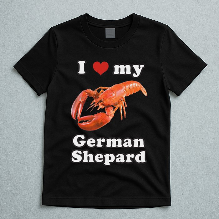 I Love My German Shepard Lobster T-Shirt