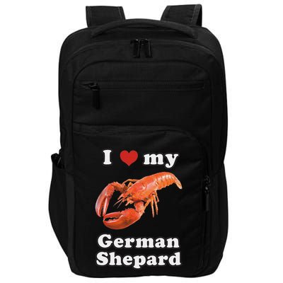 I Love My German Shepard Lobster Impact Tech Backpack