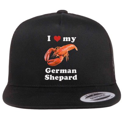 I Love My German Shepard Lobster Flatbill Hat