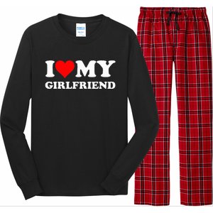 I Love My Girlfriend I Heart My Girlfriend Long Sleeve Pajama Set