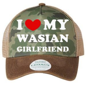 I Love My Wasian Girlfriend Legacy Tie Dye Trucker Hat