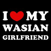 I Love My Wasian Girlfriend Doggie Tank