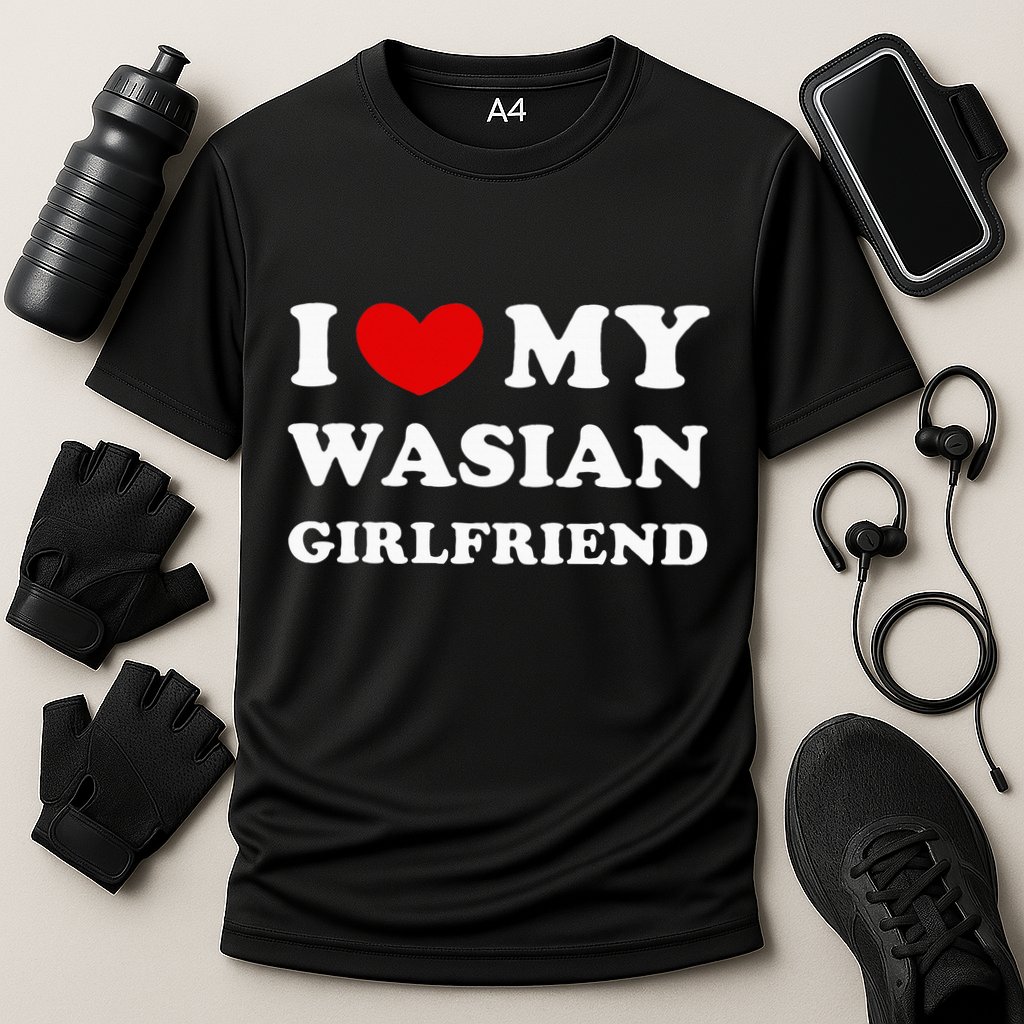 I Love My Wasian Girlfriend Cooling Performance Crew T-Shirt