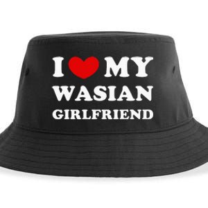 I Love My Wasian Girlfriend Sustainable Bucket Hat