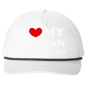 I Love My Wasian Girlfriend Snapback Five-Panel Rope Hat