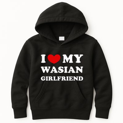 I Love My Wasian Girlfriend Kids Hoodie