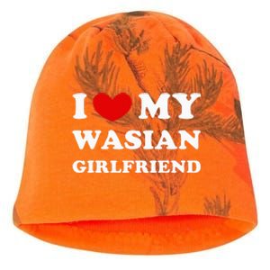 I Love My Wasian Girlfriend Kati - Camo Knit Beanie