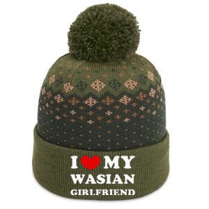 I Love My Wasian Girlfriend The Baniff Cuffed Pom Beanie