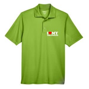 I Love My Girlfriend Shirt I Heart My Girlfriend Shirt GF Men's Origin Performance Pique Polo