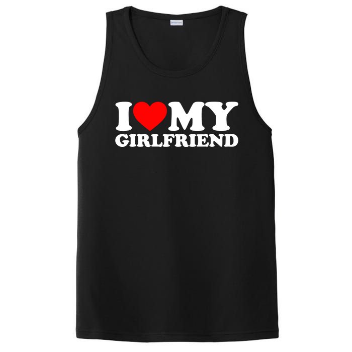 I Love My Girlfriend Shirt I Heart My Girlfriend Shirt GF PosiCharge Competitor Tank