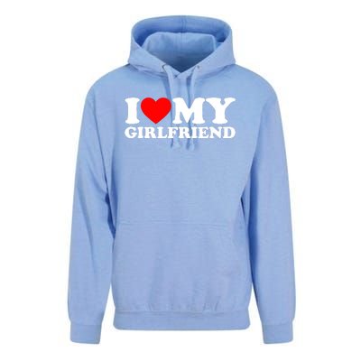 I Love My Girlfriend Shirt I Heart My Girlfriend Shirt GF Unisex Surf Hoodie