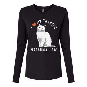 I Love My Toasted Marshmallow Flame Point Siamese Cat Womens Cotton Relaxed Long Sleeve T-Shirt