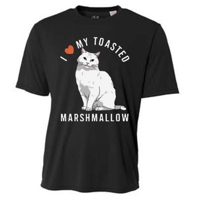 I Love My Toasted Marshmallow Flame Point Siamese Cat Cooling Performance Crew T-Shirt