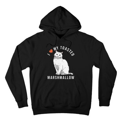 I Love My Toasted Marshmallow Flame Point Siamese Cat Hoodie