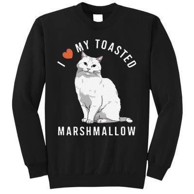 I Love My Toasted Marshmallow Flame Point Siamese Cat Sweatshirt