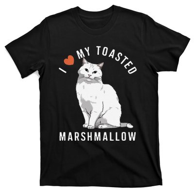 I Love My Toasted Marshmallow Flame Point Siamese Cat T-Shirt