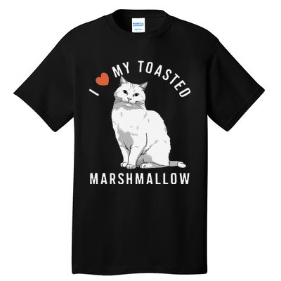 I Love My Toasted Marshmallow Flame Point Siamese Cat Tall T-Shirt