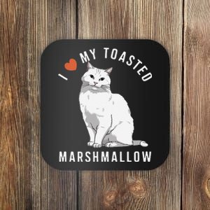 I Love My Toasted Marshmallow Flame Point Siamese Cat Coaster