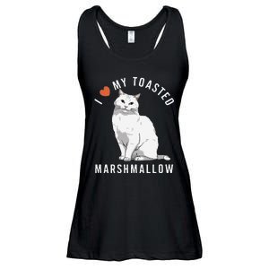 I Love My Toasted Marshmallow Flame Point Siamese Cat Ladies Essential Flowy Tank