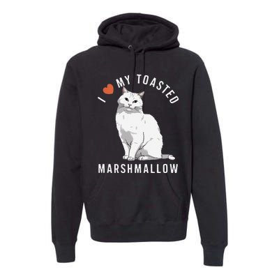 I Love My Toasted Marshmallow Flame Point Siamese Cat Premium Hoodie