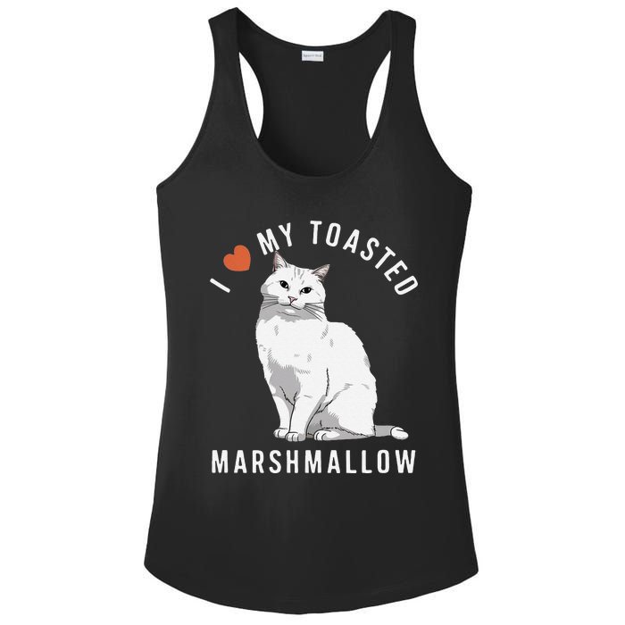 I Love My Toasted Marshmallow Flame Point Siamese Cat Ladies PosiCharge Competitor Racerback Tank