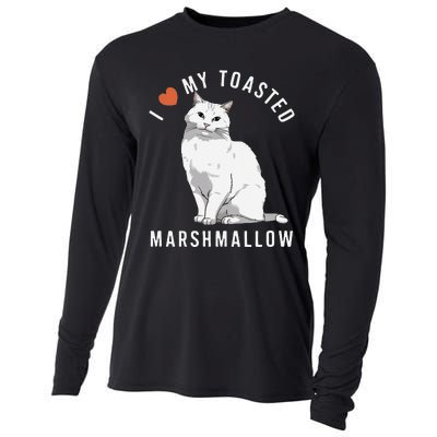 I Love My Toasted Marshmallow Flame Point Siamese Cat Cooling Performance Long Sleeve Crew