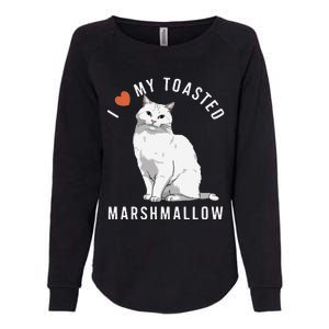 I Love My Toasted Marshmallow Flame Point Siamese Cat Womens California Wash Sweatshirt