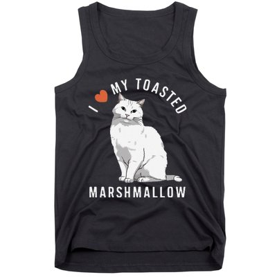 I Love My Toasted Marshmallow Flame Point Siamese Cat Tank Top