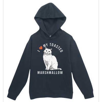 I Love My Toasted Marshmallow Flame Point Siamese Cat Urban Pullover Hoodie