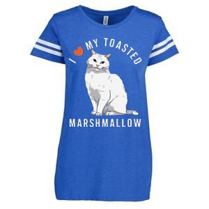 I Love My Toasted Marshmallow Flame Point Siamese Cat Enza Ladies Jersey Football T-Shirt