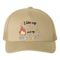 I Like My Books Spicy And My Coffee Icy Smutty Books Bookish Yupoong Adult 5-Panel Trucker Hat