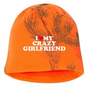 I Love My Crazy Girlfriend GF Red Heart Kati - Camo Knit Beanie