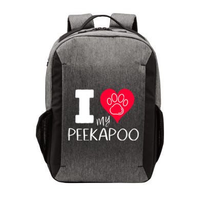 I Love My Peekapoo I Heart My Peekapoo Pekingese Poodle Mix Cool Gift Vector Backpack