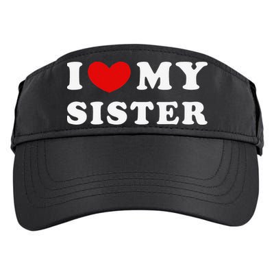 I Love My Sister I Heart My Sister Adult Drive Performance Visor