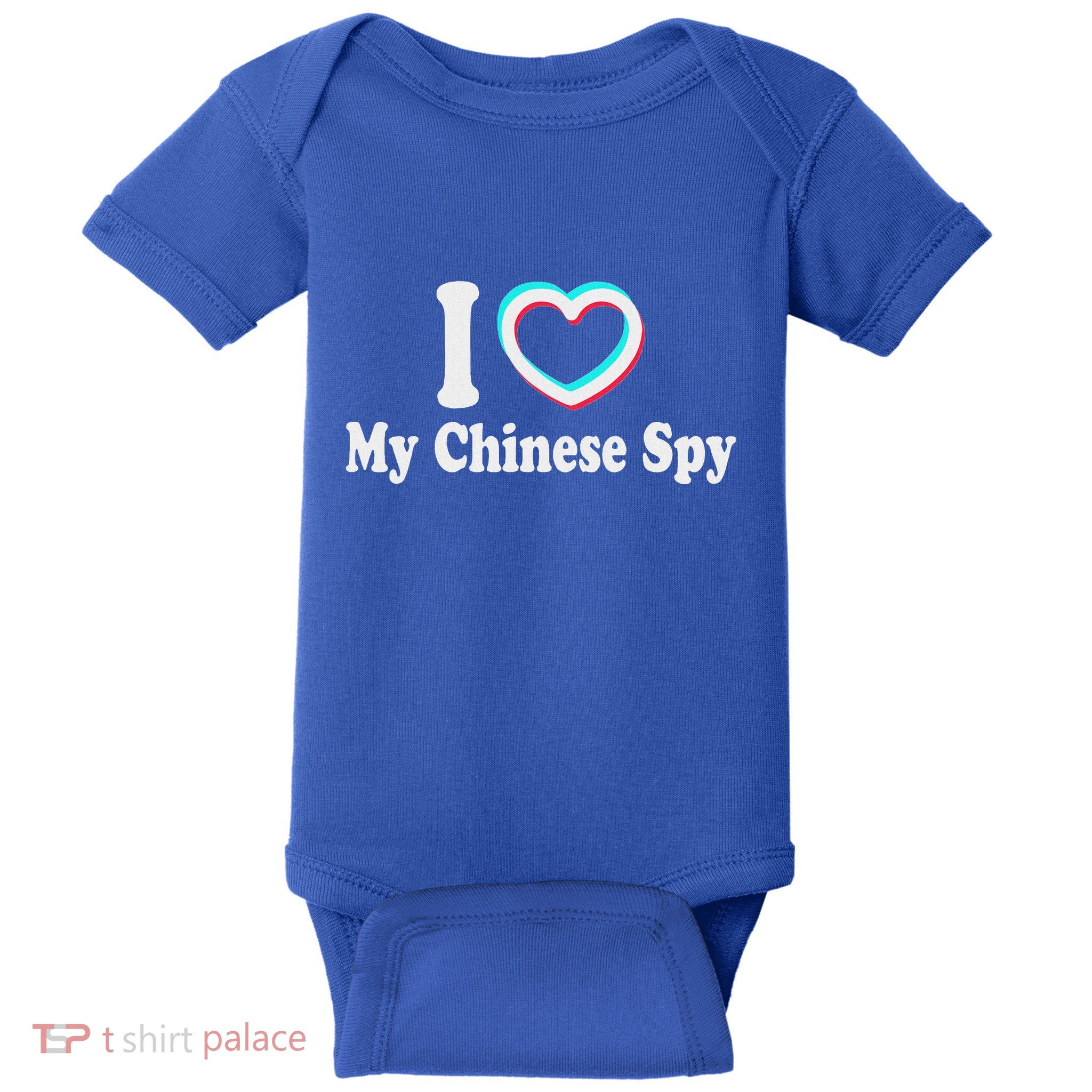 I Love My Chinese Spy Baby Bodysuit