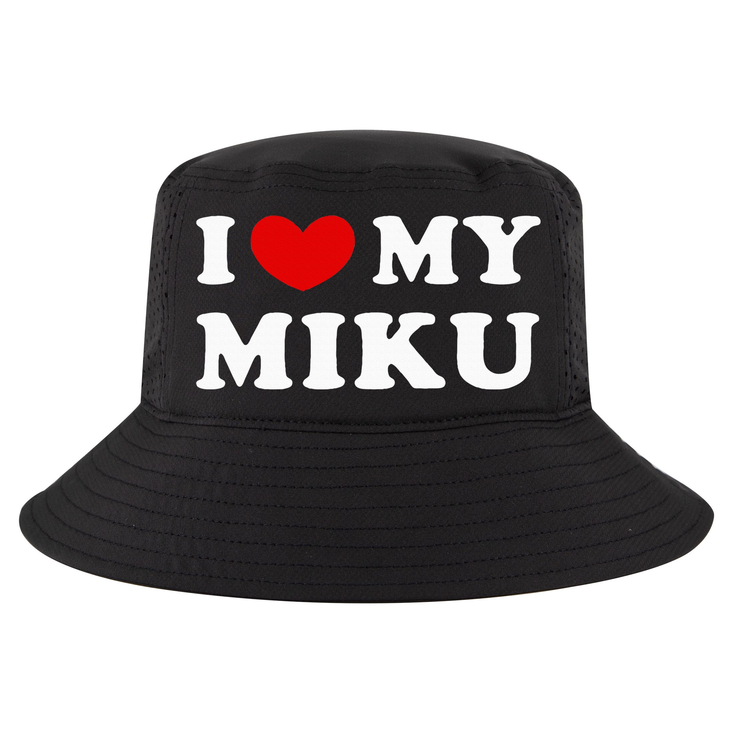 I Love My Miku, I Heart My Miku Cool Comfort Performance Bucket Hat