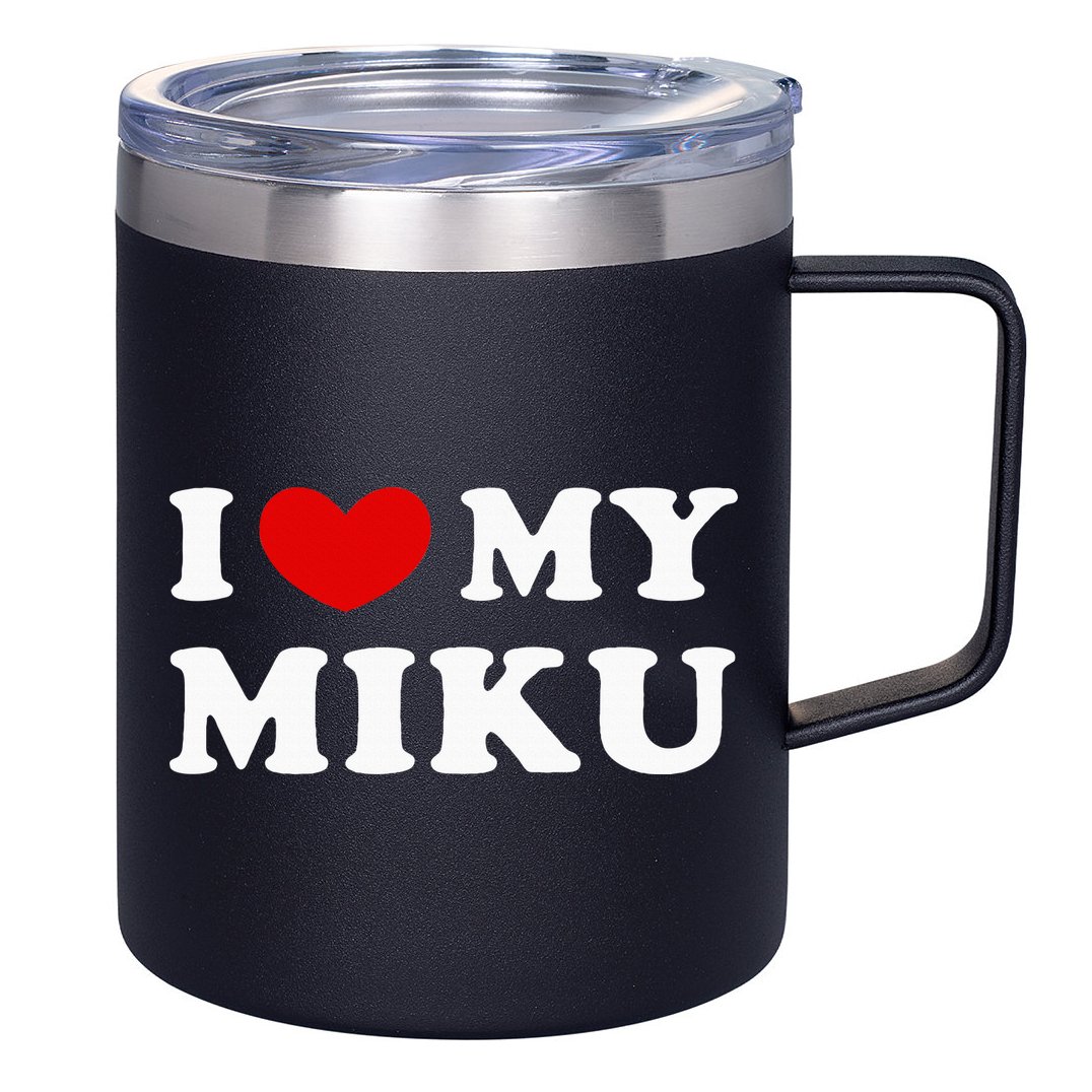 I Love My Miku, I Heart My Miku 12oz Stainless Steel Coffee Mug