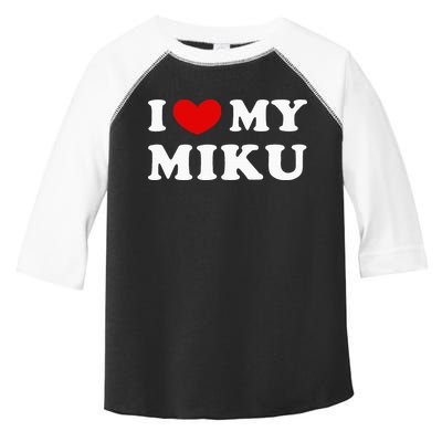I Love My Miku, I Heart My Miku Toddler Fine Jersey T-Shirt