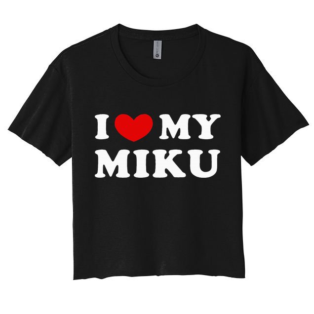 I Love My Miku, I Heart My Miku Crop Top