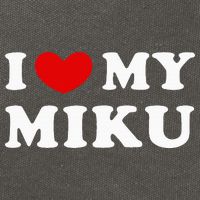 I Love My Miku, I Heart My Miku Cotton Canvas Backpack