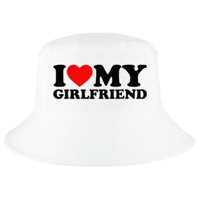 I Love My Girlfriend I Heart My Girlfriend Matching White Cool Comfort Performance Bucket Hat