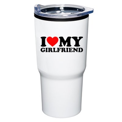 I Love My Girlfriend I Heart My Girlfriend Matching White Tumbler