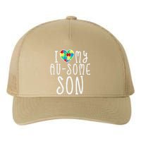 I LOVE MY AUSOME SON Autism Awareness Walk Meme Yupoong Adult 5-Panel Trucker Hat