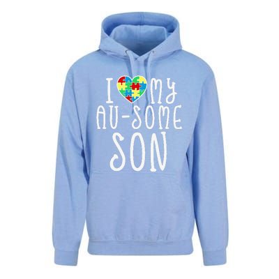 I LOVE MY AUSOME SON Autism Awareness Walk Meme Unisex Surf Hoodie